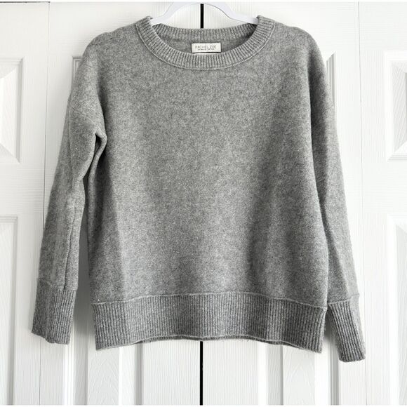 Rachel Zoe 100% Cashmere Sweater Size XS Gray 2-Ply Crew Neck Pullover - Picture 1 of 10